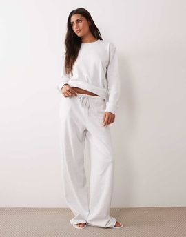 JDY JDY wide leg sweatpants in light gray - part of a set