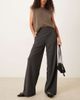 JDY JDY wide leg tailored pants in charcoal-Gray - 1
