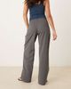 JDY JDY wide leg tailored pants in mid gray - 3