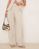 JDY JDY wide leg tailored pants in stone-Neutral - 2