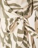JDY JDY wrap kimono dress in beige with green palm print - 2