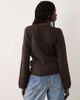 JDY JDY wrap knit cardigan in chocolate melange-Brown - 3