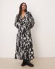 JDY JDY wrap midaxi dress in abstract print-White - 1