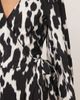 JDY JDY wrap midaxi dress in abstract print-White - 4