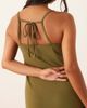 JDY Petite JDY Petite back tie maxi dress in olive green - 4