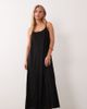 JDY Petite JDY Petite back tie midaxi dress in black - 1