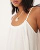 JDY Petite JDY Petite cheesecloth mini dress in white - 3