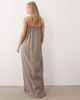 JDY Petite JDY Petite cheesecloth sleeveless maxi dress in brown - 2