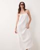 JDY Petite JDY Petite cheesecloth sleeveless maxi dress in white - 1