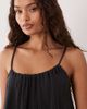 JDY Petite JDY Petite cheesecloth sleeveless mini dress in washed black - 3