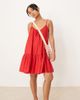 JDY Petite JDY Petite dropped hem mini dress in red - 1