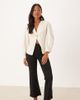 JDY Petite JDY Petite high waist flared pants in black - 1