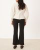JDY Petite JDY Petite high waist flared pants in black - 4