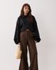 JDY Petite JDY Petite high waist wide leg pants in chocolate-Brown - 1