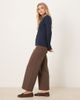 JDY Petite JDY Petite Iris high waist wide leg jeans in brown - 3