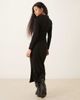 JDY Petite JDY Petite knit polo maxi dress in black - 4