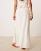 JDY Petite JDY Petite linen mix maxi skirt in white - 3