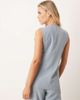 JDY Petite JDY Petite longline button up vest in dusty blue - part of a set - 3