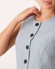 JDY Petite JDY Petite longline button up vest in dusty blue - part of a set - 4