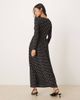 JDY Petite JDY Petite maxi dress in black polka dot - 4
