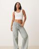 JDY Petite JDY Petite seersucker pants in green stripes - 1