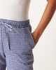 JDY Petite JDY Petite seersucker wide leg pants in blue gingham - 4