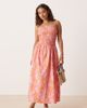 JDY Petite JDY Petite shirred maxi cami dress in pink floral print-Orange - 1