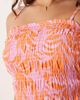 JDY Petite JDY Petite shirred maxi cami dress in pink floral print-Orange - 3