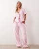 JDY Petite JDY Petite short sleeve tie front cheesecloth shirt in pink - part of a set - 2