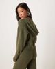 JDY Petite JDY Petite slouchy knit hoodie in khaki green - part of a set - 2