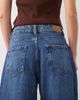 JDY Petite JDY Petite Susie mid waist barrel leg jeans in mid blue - 4