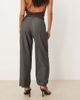 JDY Petite JDY Petite tailored wide leg pants in gray pinstripes - 3