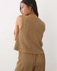 JDY Petite JDY Petite textured vest in brown - part of a set - 4