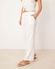 JDY Petite JDY Petite wide leg cheesecloth pants in off white - 4