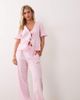 JDY Petite JDY Petite wide leg cheesecloth pants in pink - part of a set - 1