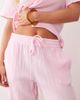 JDY Petite JDY Petite wide leg cheesecloth pants in pink - part of a set - 2
