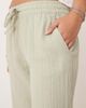 JDY Petite JDY Petite wide leg cheesecloth pants in sage green - 4