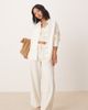 JDY Petite JDY Petite wide leg linen pants in white - part of a set - 1