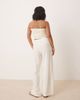 JDY Petite JDY Petite wide leg linen pants in white - part of a set - 2