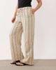 JDY Petite JDY Petite wide leg pants in beige and black stripes - 2