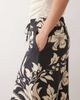 JDY Petite JDY Petite wide leg pants in black with cream floral print - 4