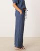 JDY Petite JDY Petite wide leg pants in dark blue stripes - part of a set - 2