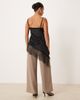 JDY Petite JDY Petite wide leg pants in driftwood gray - 3