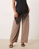 JDY Petite JDY Petite wide leg pants in driftwood gray - 4