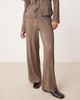 JDY Petite JDY Petite wide leg plisse pants in brown - part of a set - 3