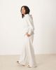 JDY Petite JDY Petite wide leg sweatpants in light gray - part of a set-Neutral - 4