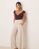 JDY Petite JDY Petite wide leg tailored pants in beige-Neutral - 1