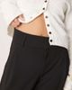 JDY Petite JDY Petite wide leg tailored pants in black - 2