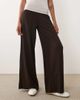 JDY Tall JDY high rise wide leg pants in chocolate brown - 2