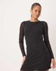 JDY Tall JDY Tall all over glitter mini dress in black - 1
